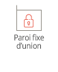 Paroi fixe d'union