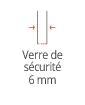 Verre de securite 6mm