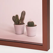 Acabamentos de vidro Rosa Laminato de Profiltek