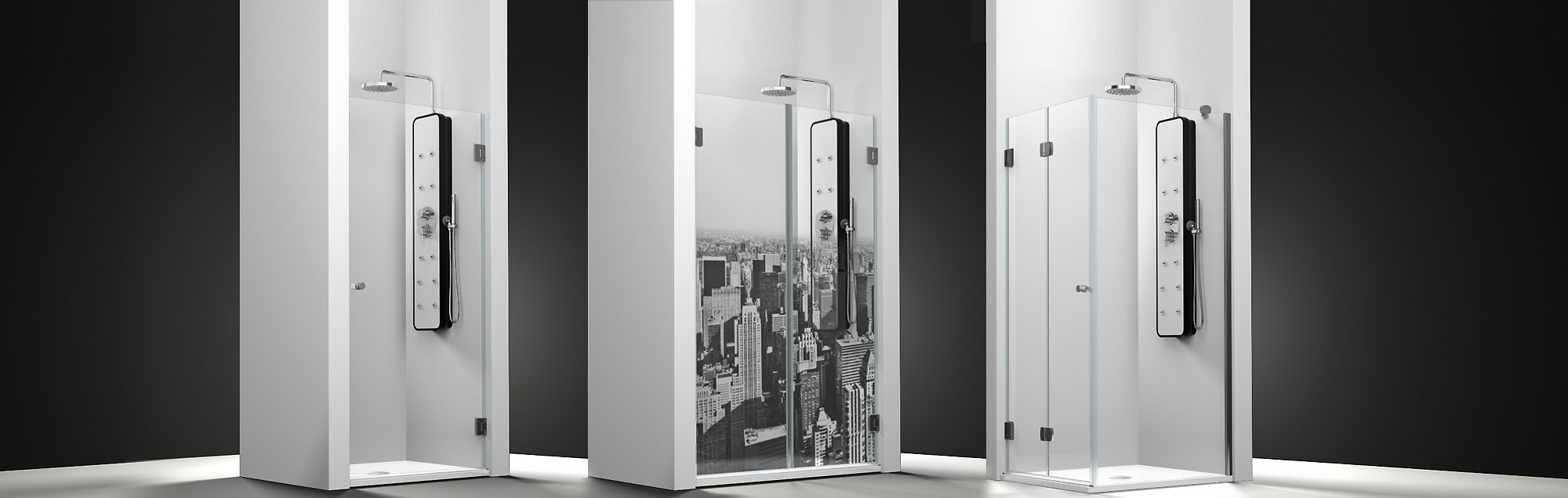 Serie chloe. box doccia battenti per vasca da bagno su misura ...