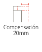 Compensacion 20mm