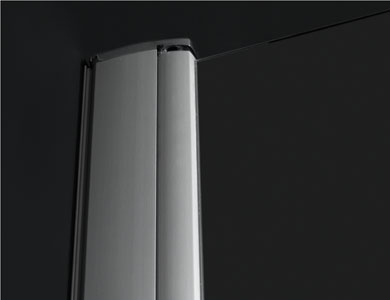 Türknopf Sofía Standar, Ausführung in Chrom/Schwarz ARCOIRIS PLUS Profiltek