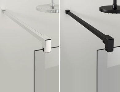 Türknopf Siena Standar, Ausführung in Chrom/Schwarz ARCOIRIS PLUS Profiltek