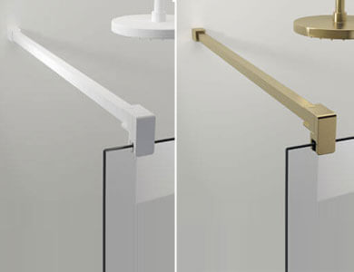 Stabilisationsstange. Ausführung Gold Matt/Weiß Matt FIXED ONE Profiltek
