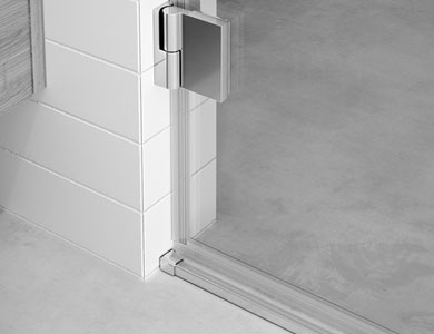 Verchromte transparente Scharniergummis GLAM Profiltek