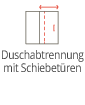 Duschabtrennung mit Schiebetüren