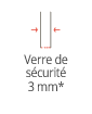 Verre de securite 3mm
