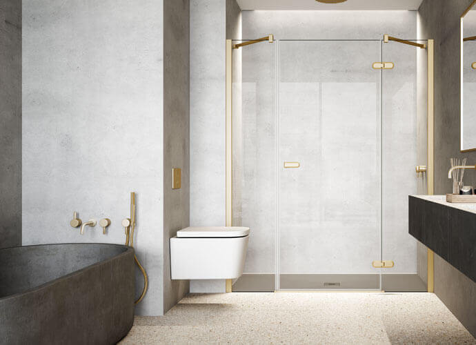 Gold Swinging Badewannenverkleidung Profiltek Galilea