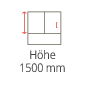 Höhe 1500 mm