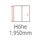 Höhe 1.950 mm