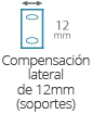 Compensacion lateral de 12mm (soportes)