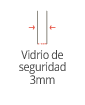 Vidrio de seguridad 3mm