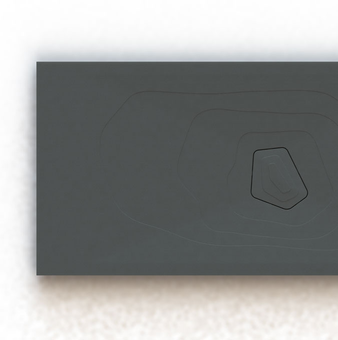 Shower tray Profiltek Isla shower tray anthracite finish