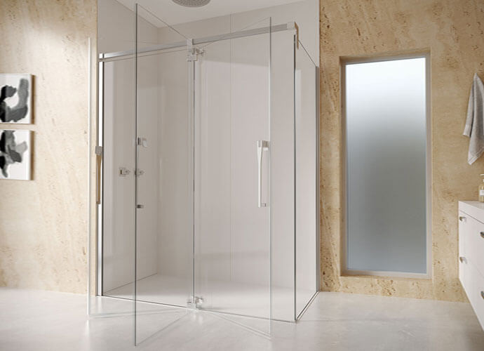 Swinging bath enclousure made to measure Profiltek ke216