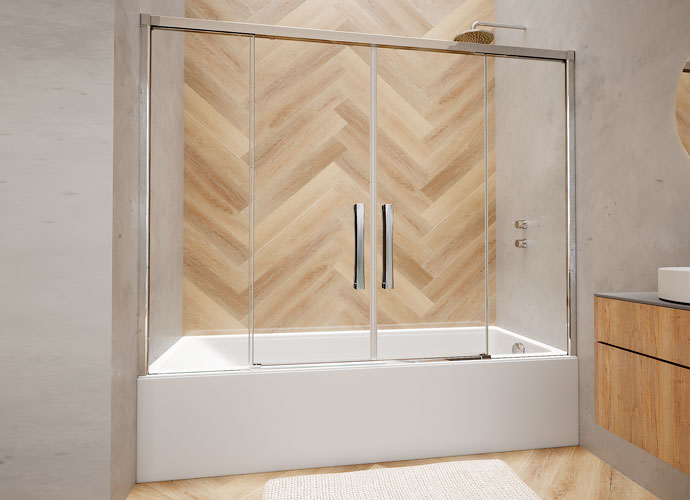 Sliding shower enclousure made to measure hit 125