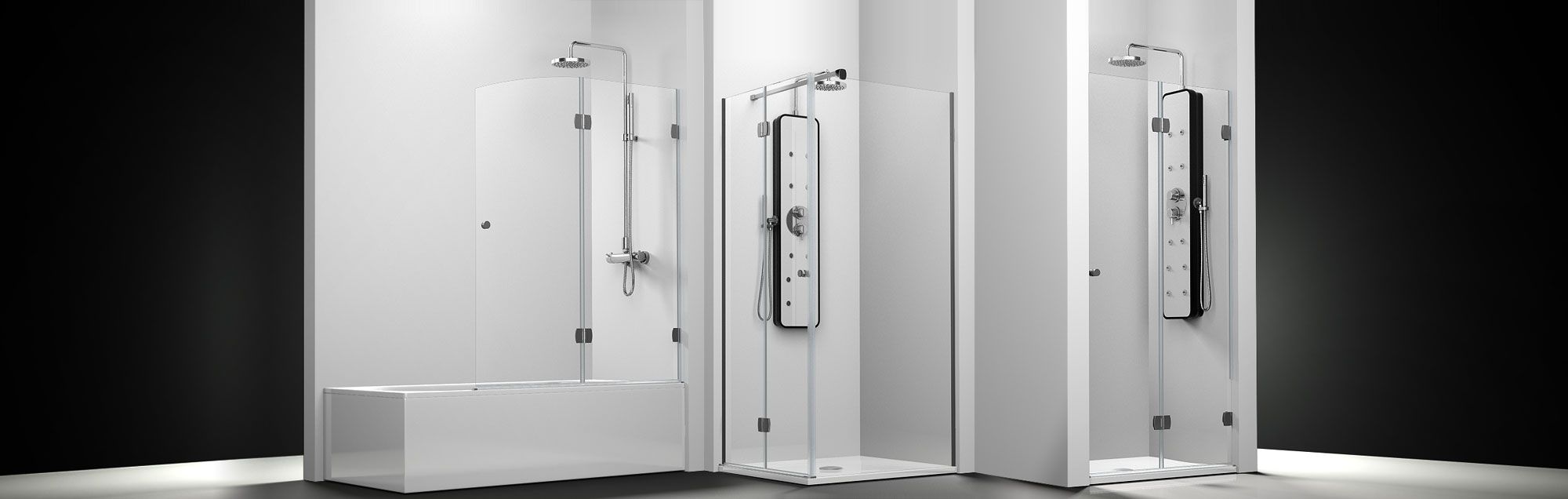 Serie newglass. box doccia pieghevole per doccia su misura profiltek Box doccia richiudibile