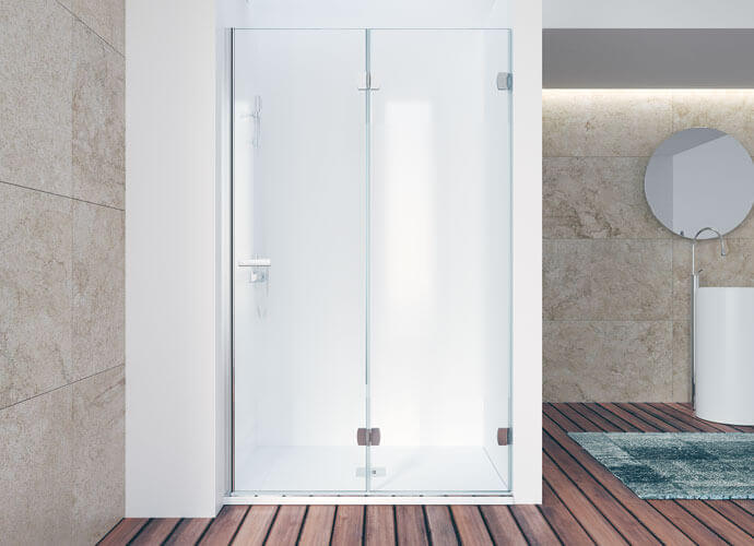Folding shower enclousure made to measure Profiltek ng218
