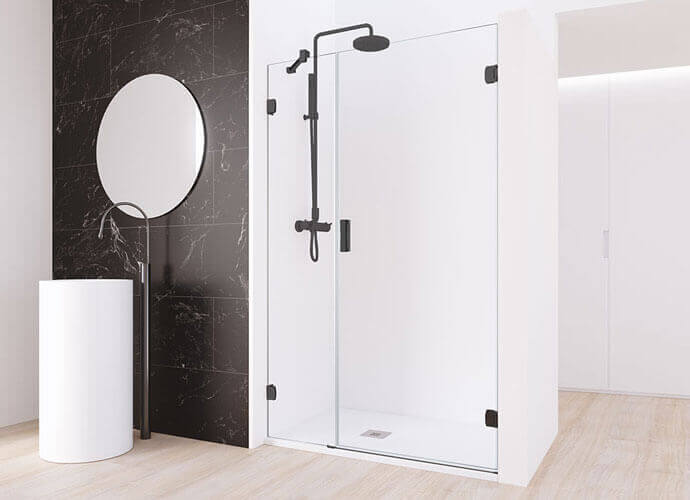 Minimaliste shower enclousire made to measure Profiltek ng205