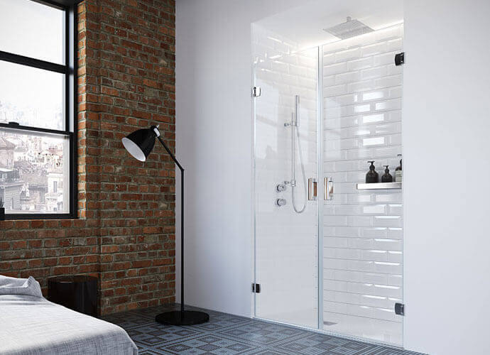 Swinging shower enclousure made to measure Profiltek ng207