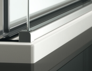 White bottom guide detail VITA Profiltek