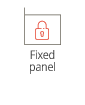 Enclosure fixed panel