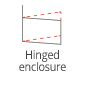 Hinged enclosure
