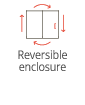 Reversible enclosure