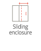 Sliding enclosure