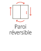 Paroi reversible