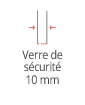 Verre de securite 10mm