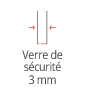 Verre de securite 3mm