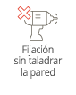 Fijacion sin taladrar la pared