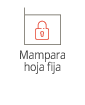 Mampara hoja fija