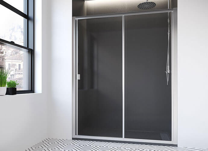 Divisória duche com folhas dobráveis Profiltek du210