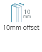 10mm offset