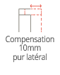 Compensation 10mm lateral