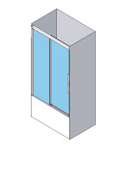 esquema mampara bañera profiltek