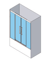 esquema mampara ducha profiltek