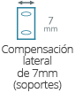 Compensacion lateral de 7mm (soportes)