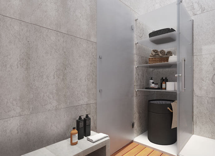 Konvert Arcoiris Plus parois de bain pliable avec armoire