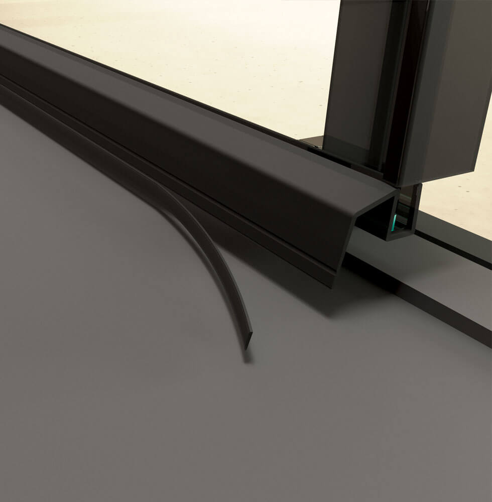Detalle goma antisalpicaduras