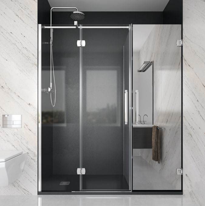 DUSCHOLUX SPAIN MAMPARAS DE BAÑO A MEDIDA: Baldas o estanterías abiertas,  tendencia en el baño