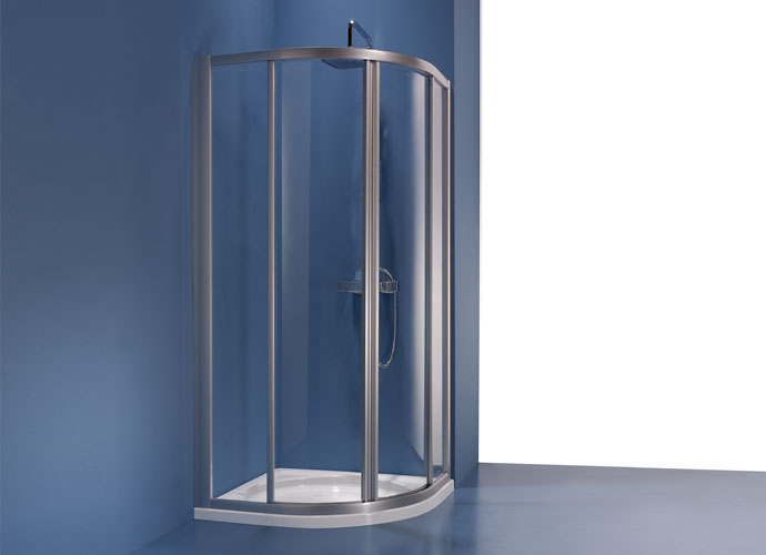 cabine de douche incurvée série Cumus