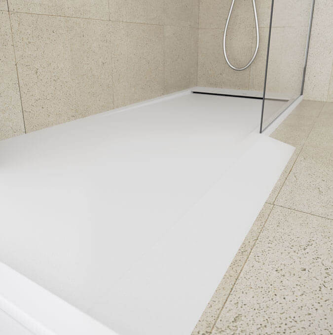 Base de duche Matis com rampa de acesso da Profiltek