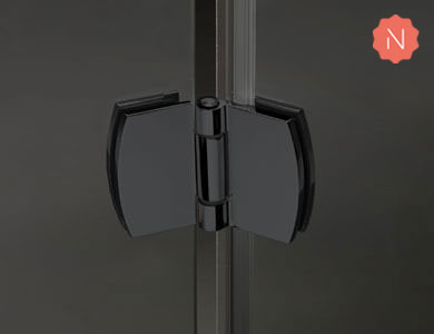 Charnière noir NEWGLASS Profiltek