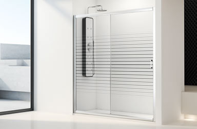 PROFILTEK Cristaldux Collection sliding bathroom enclosures