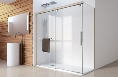 Serie Vetro sliding shower screens PROFILTEK